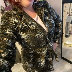 Leopard Print Winter Jacket